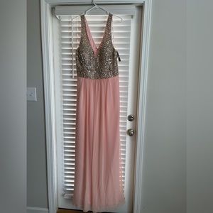 Pink Floor Length Dress